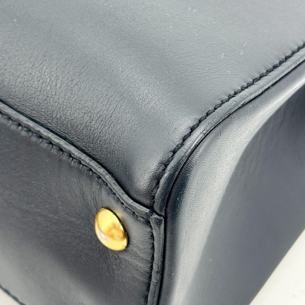 Gucci Sylvie Top Handle Leather, Black, Leather, Handbag