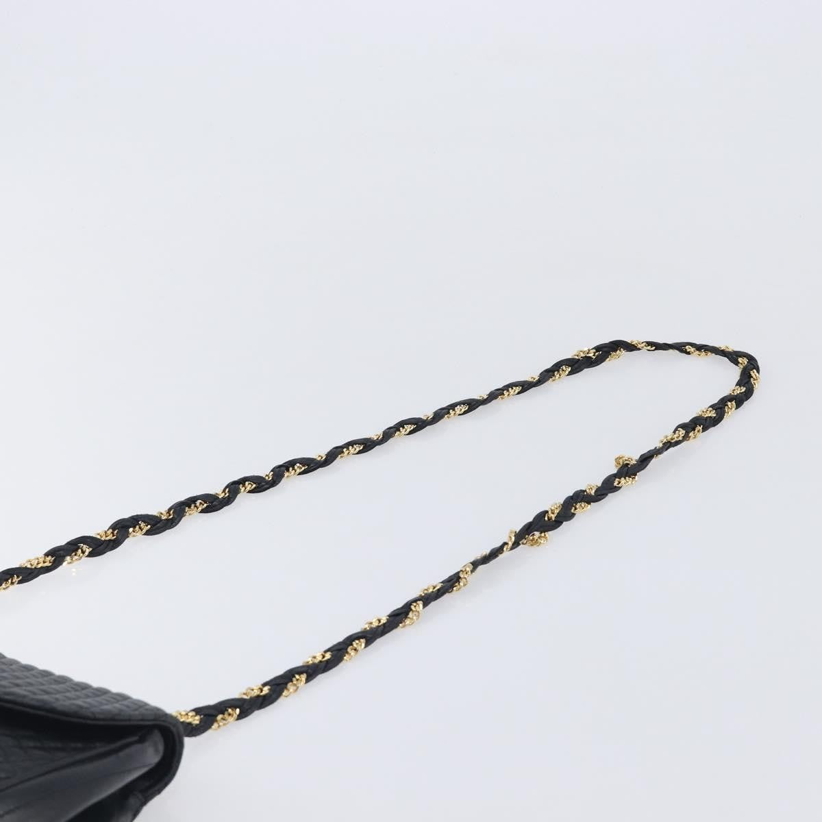 Bally Vintage Quilted Leather, Black, Leather, Shoulder Bag