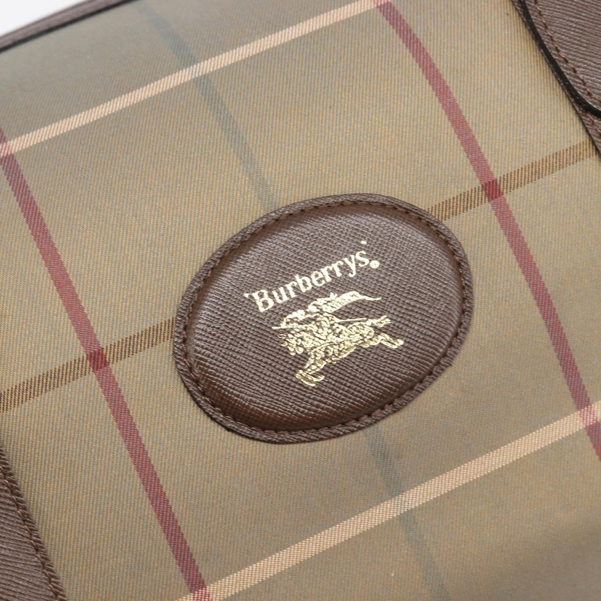 Burberry Nova check boston Canvas, Beige, Canvas, Handbag