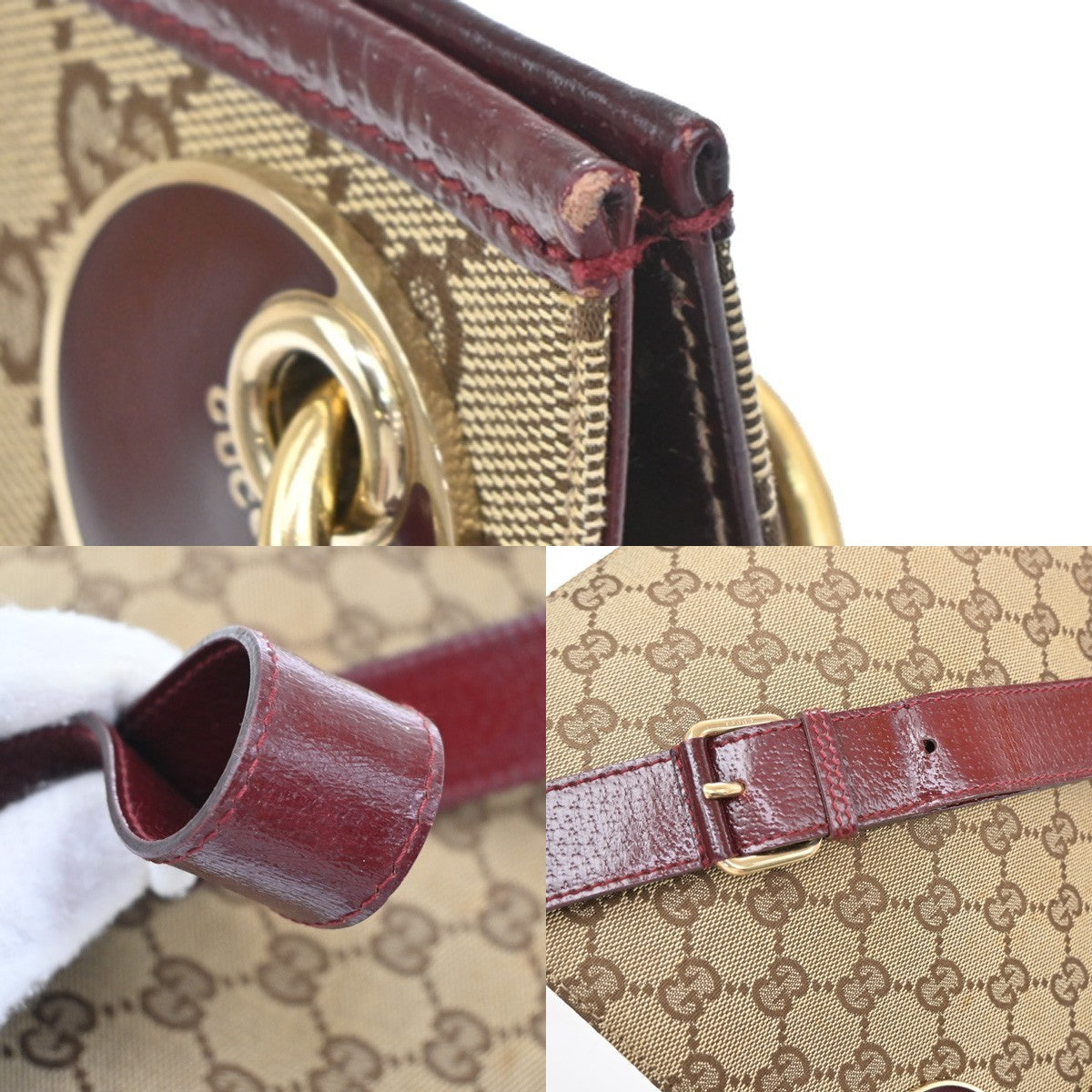 Gucci Crossbody Canvas, Beige, Canvas, Shoulder Bag