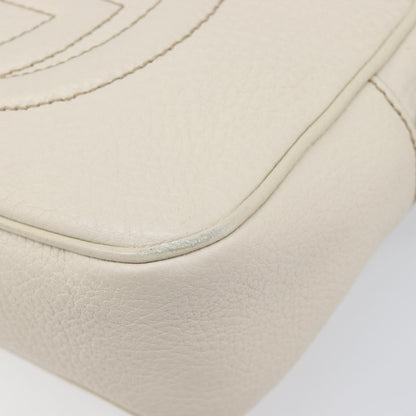 Gucci Soho Disco Leather, White, Leather, Shoulder Bag
