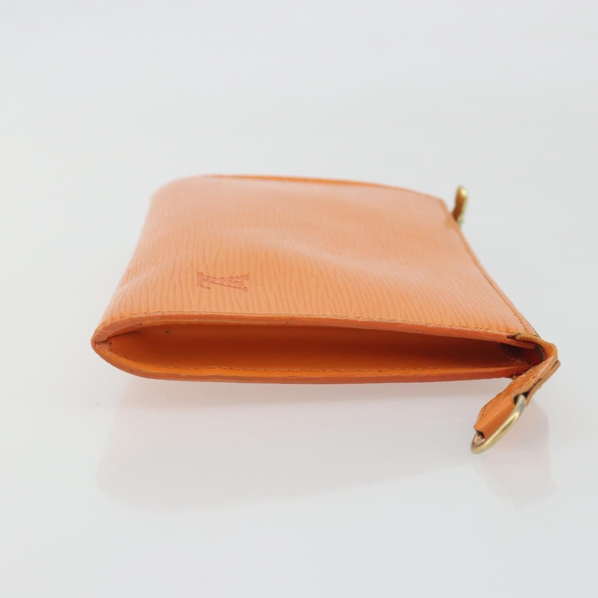 Louis Vuitton Pochette Accessoires Epi, Orange, Leather, Clutch