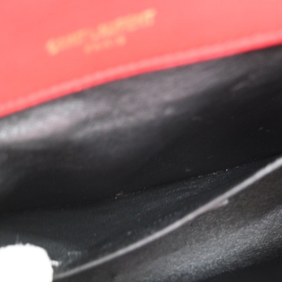 Saint Laurent Vicky Vertical Quilted Leather, Red, Leather, Crossbody Bag
