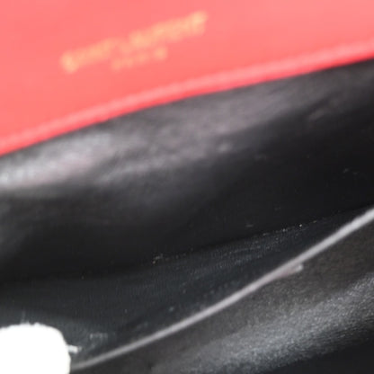 Saint Laurent Vicky Vertical Quilted Leather, Red, Leather, Crossbody Bag
