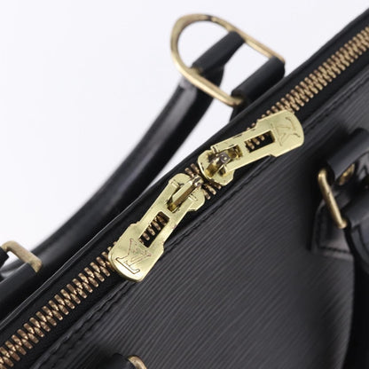 Louis Vuitton Alma Epi Leather, Black, Leather, Handbag