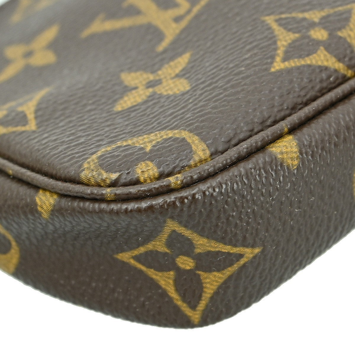 Louis Vuitton Mini pochette accessoires Canvas, Brown, Canvas, Clutch