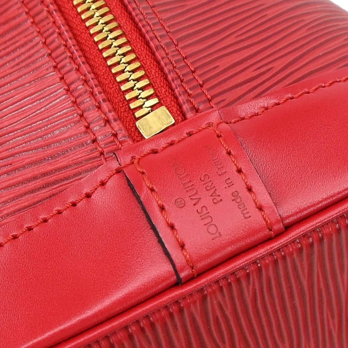 Louis Vuitton Alma Epi Leather, Red, Leather, Handbag