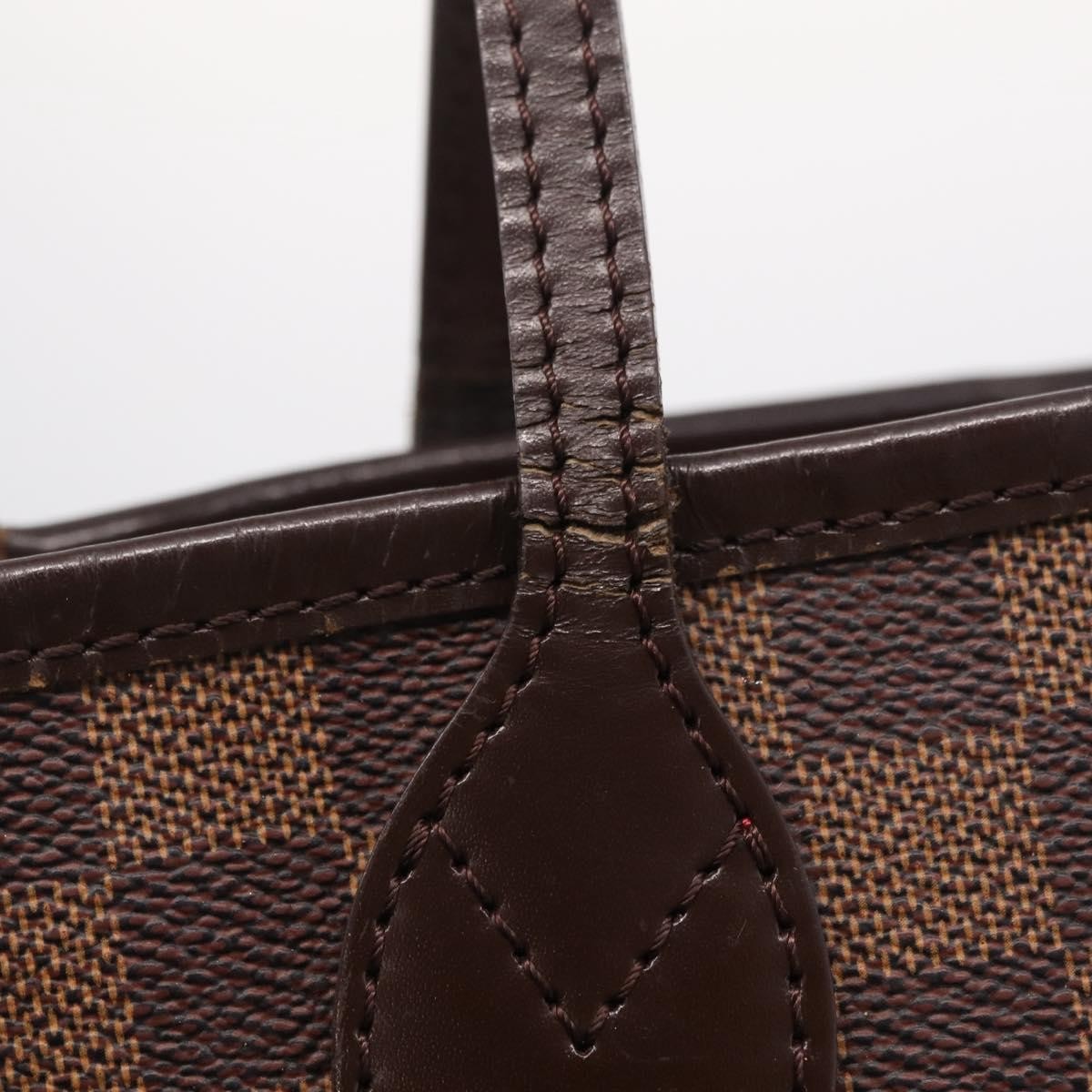 Louis Vuitton Neverfull Damier, Brown, Canvas, Tote Bag