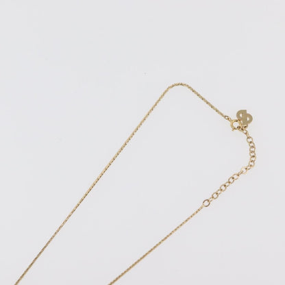 Christian Dior Logo Pendant Metal, Gold, Metal, Necklace