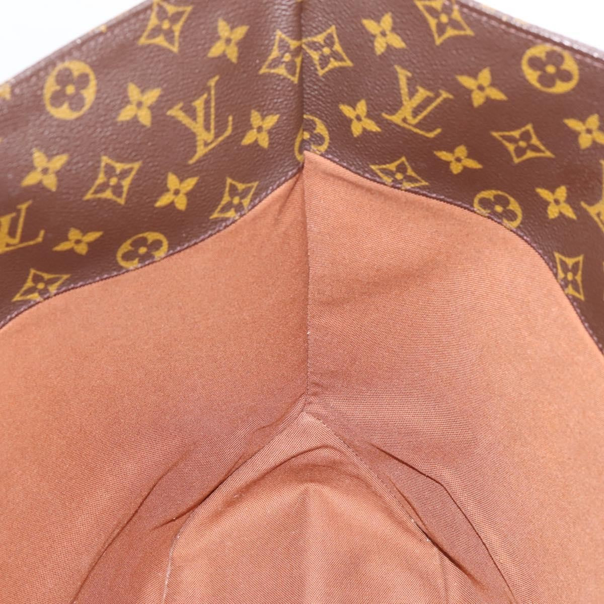 Louis Vuitton Shopping Sac Monogram Canvas, Brown, Canvas, Handbag