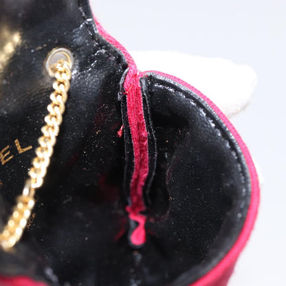 Chanel Vintage Chain Pocket Clutch Cotton, PINK, COTTON, Clutche & pouche