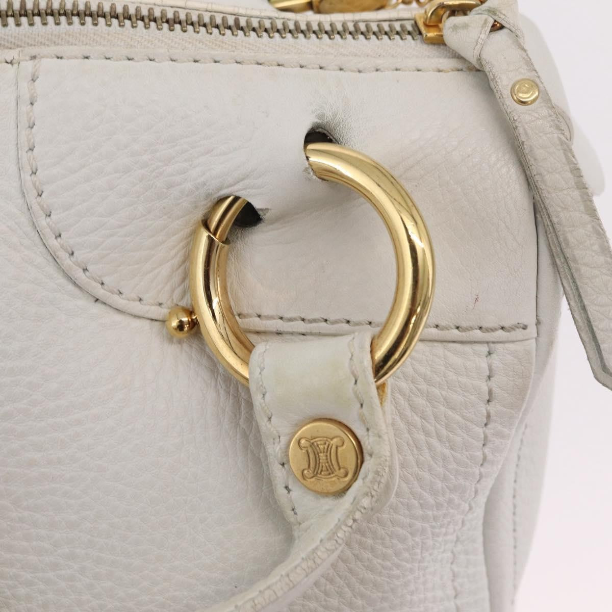 Celine Handbag Leather, White, Leather, Handbag