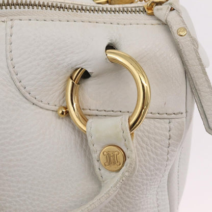 Celine Handbag Leather, White, Leather, Handbag