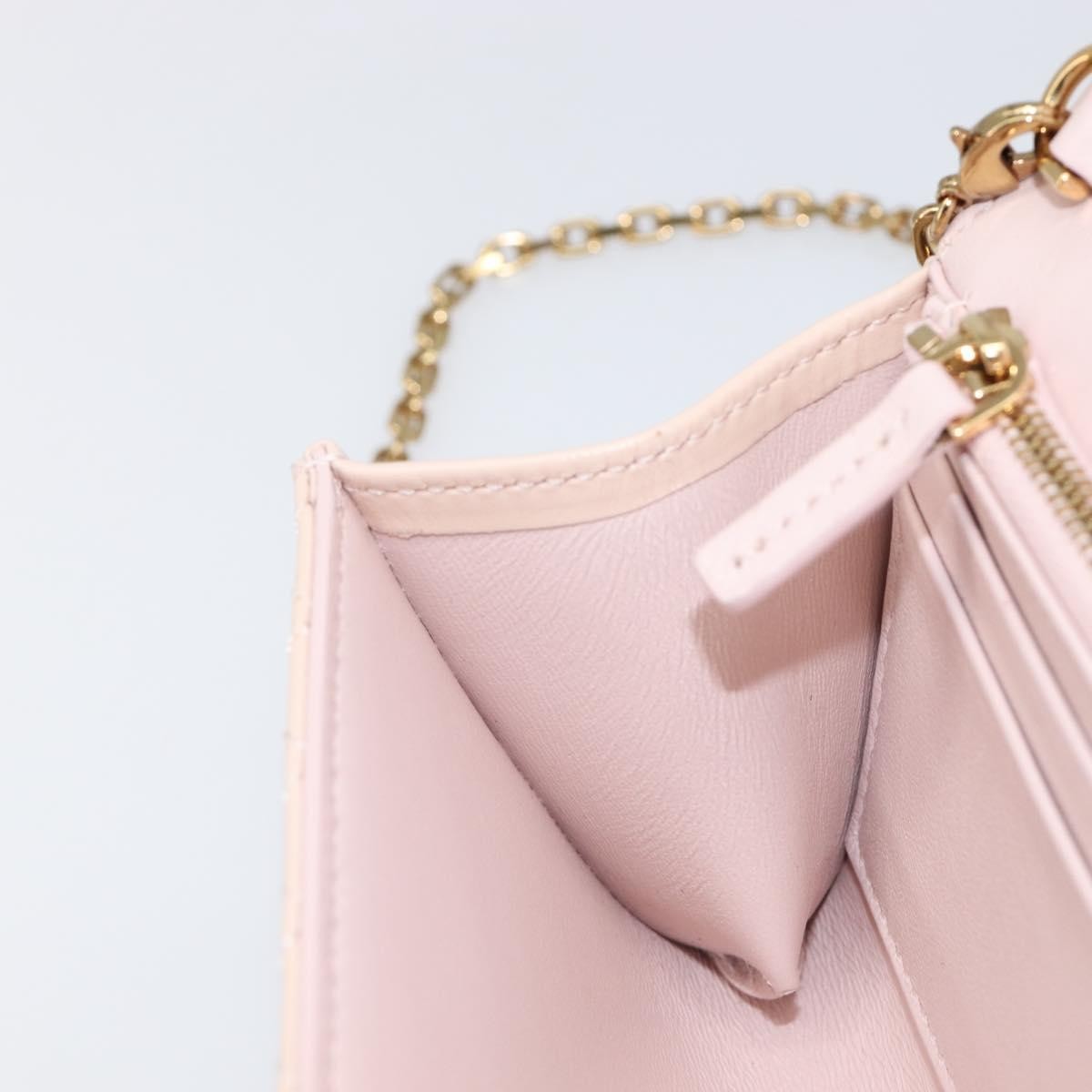 Versace Greca Goddess Convertible Clutch Leather, Pink, Leather, Shoulder Bag