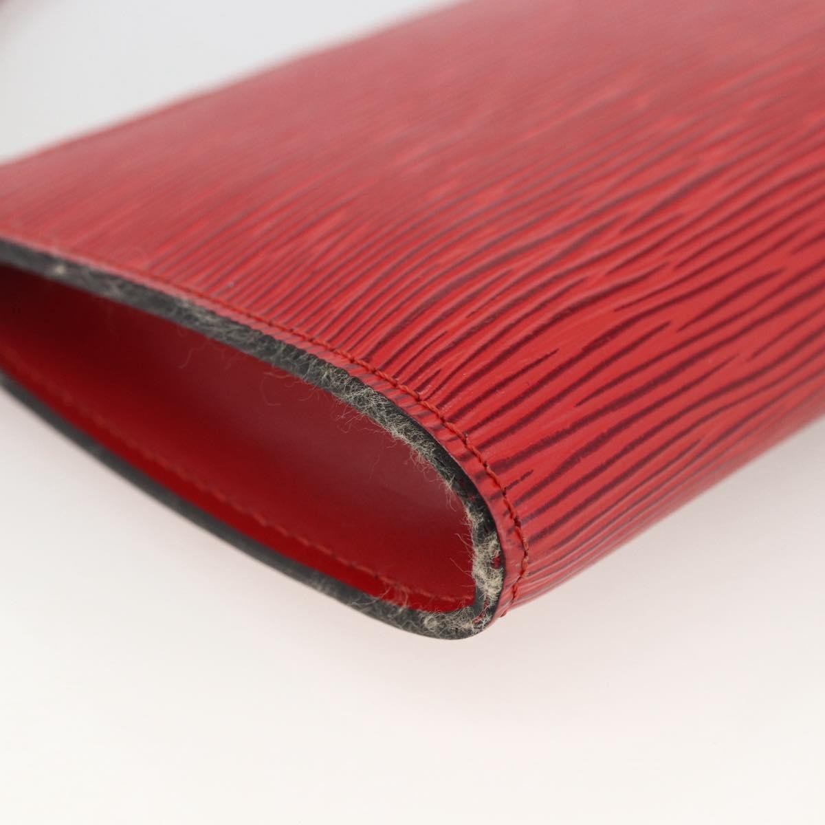Louis Vuitton Pochette Accessoires Epi Leather, Red, Leather, Clutch