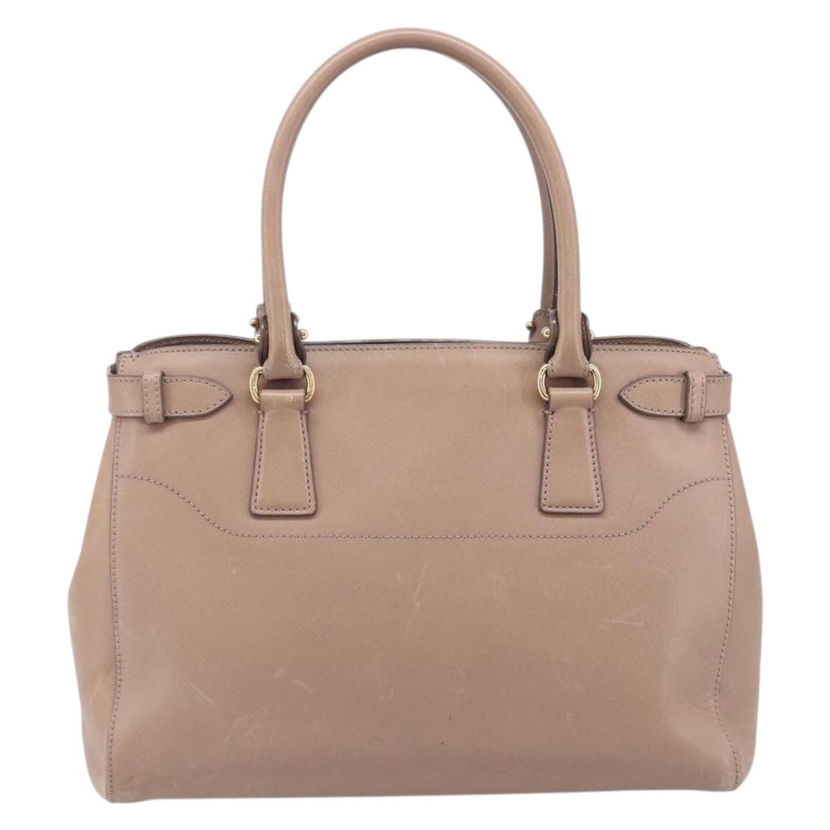 Salvatore Ferragamo Batik Leather, Beige, Leather, Tote Bag