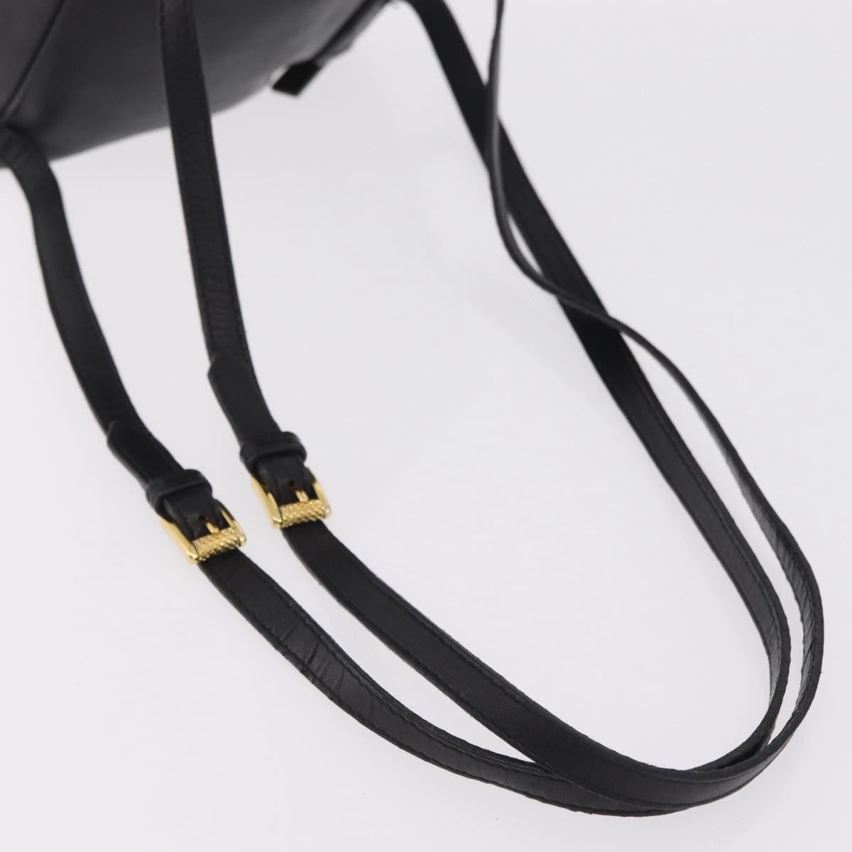 Bottega Veneta Backpack Leather with Intrecciato, Black, Leather, Backpack