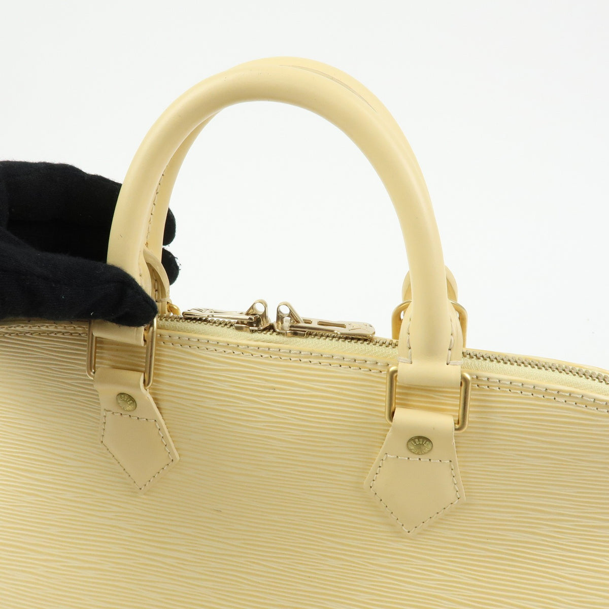 Louis Vuitton Alma Epi Leather, Beige, Leather, Handbag