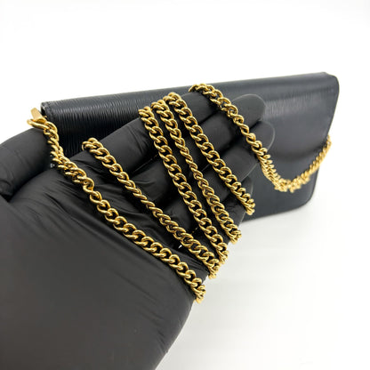 Prada Wallet on Chain Saffiano Leather, Black, Leather, Crossbody Bag