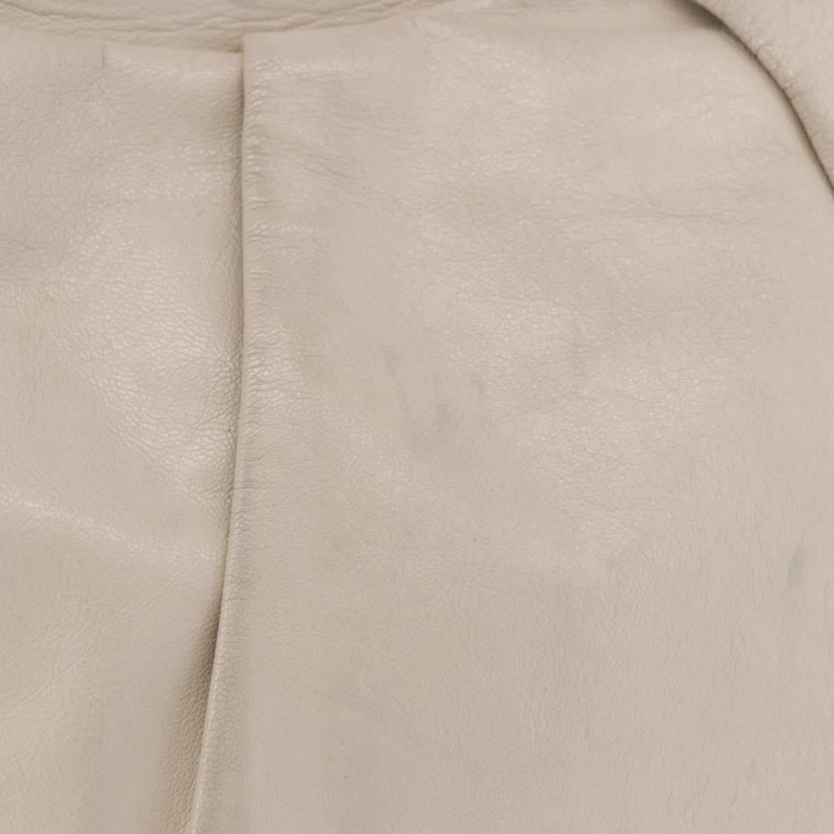 Gucci Vintage Bamboo Shoulder Leather, Beige, Leather, Handbag