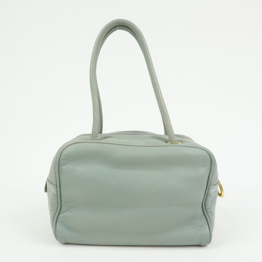 Loewe Anagram Leather, Blue, Leather, Tote Bag
