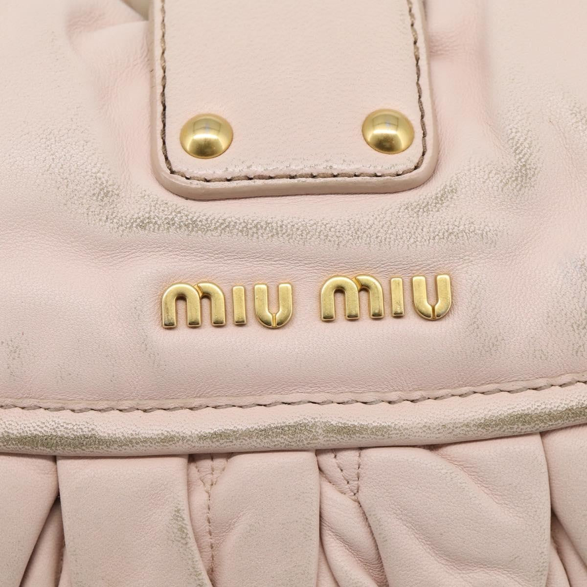 Miu Miu Coffer Hobo Matelasse Leather, Pink, Leather, Handbag