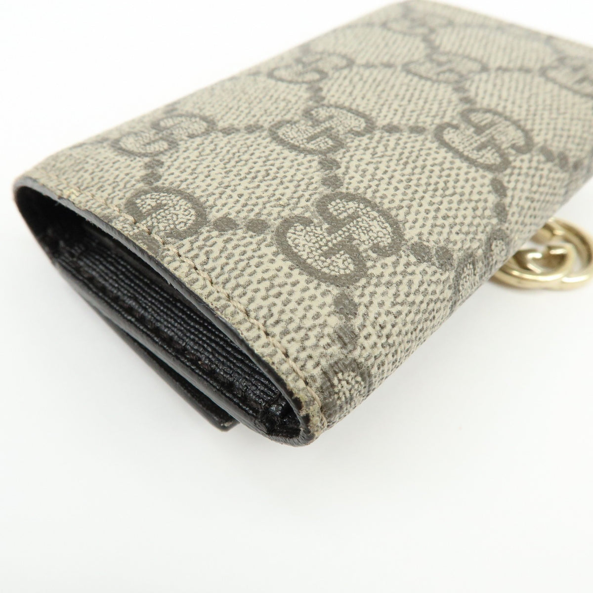 Gucci Interlocking G French GG Coated Canvas, Beige, Canvas, Wallet