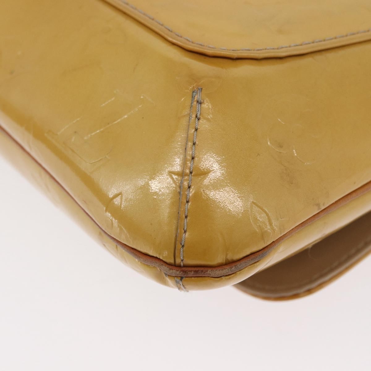 Louis Vuitton Thompson Street Monogram Vernis, Beige, Patent Leather, Shoulder Bag