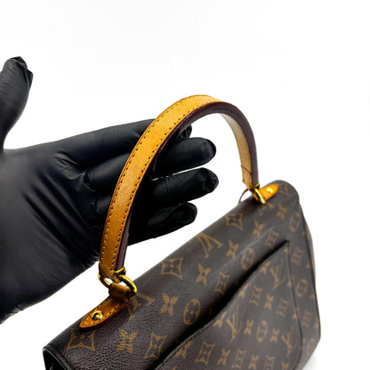 Louis Vuitton Cluny Top Handle Monogram Canvas, Brown, Canvas, Handbag