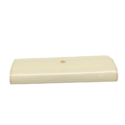 Louis Vuitton Vintage Sarah Monogram Vernis, Beige, Patent Leather, Wallet