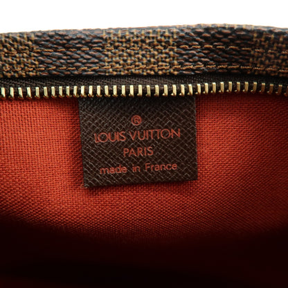 Louis Vuitton Trousse Make Up Damier, Brown, Canvas, Clutch