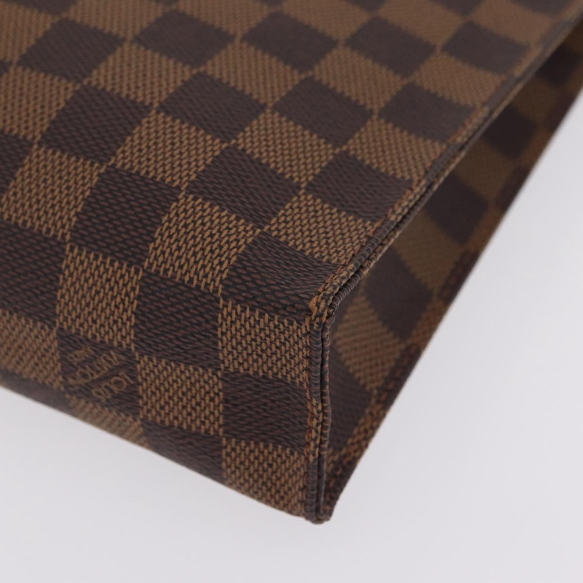 Louis Vuitton Toiletry Pouch Damier, Brown, Canvas, Clutch