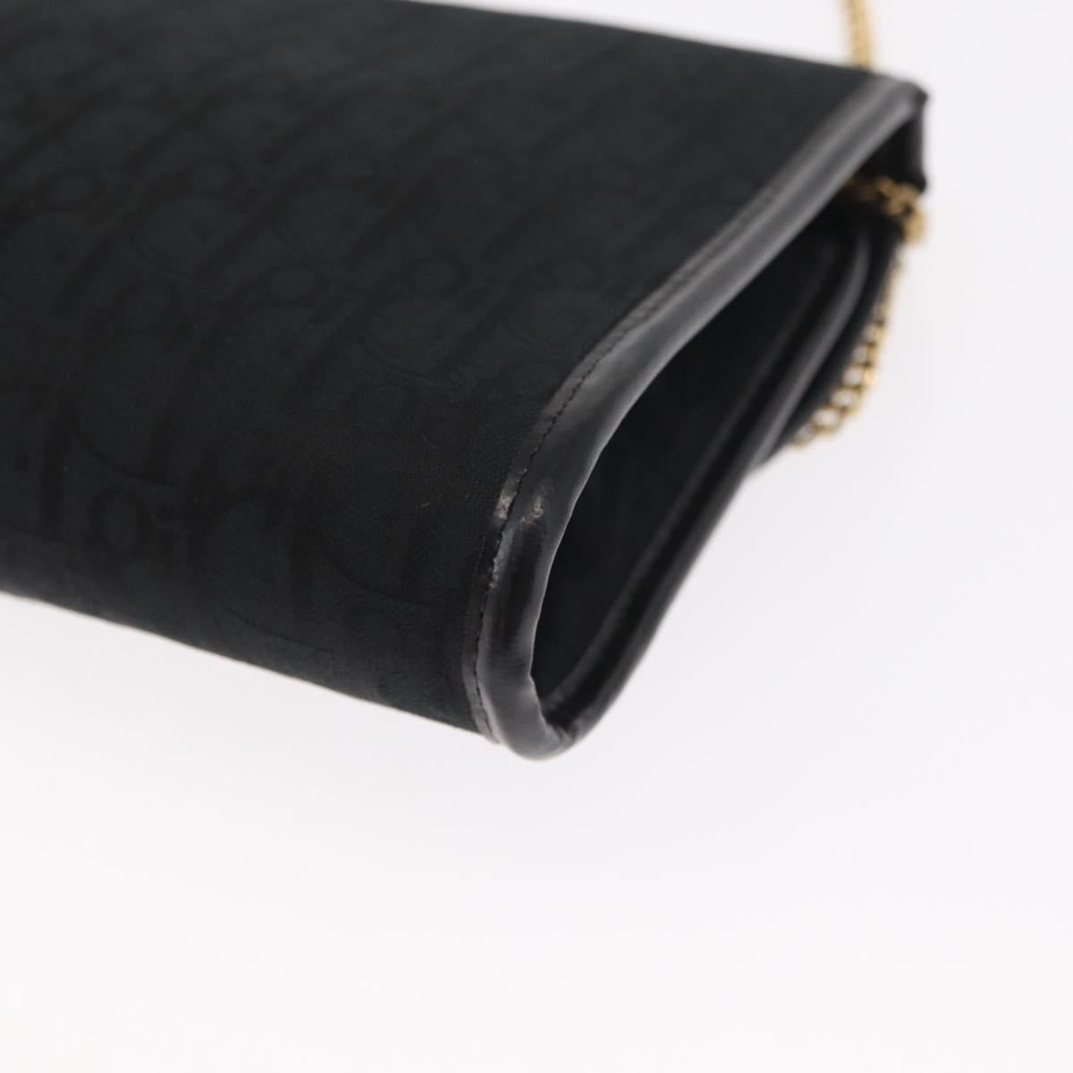 Christian Dior Vintage Trotter Shoulder Bag Canvas, BLACK, CANVAS, Shoulder bag