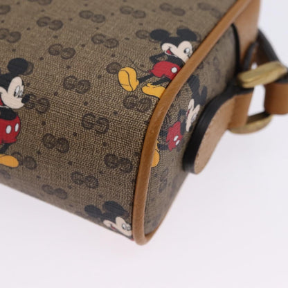 Gucci Disney Mickey Mouse Printed Mini GG Coated Canvas, Beige, Canvas, Shoulder Bag