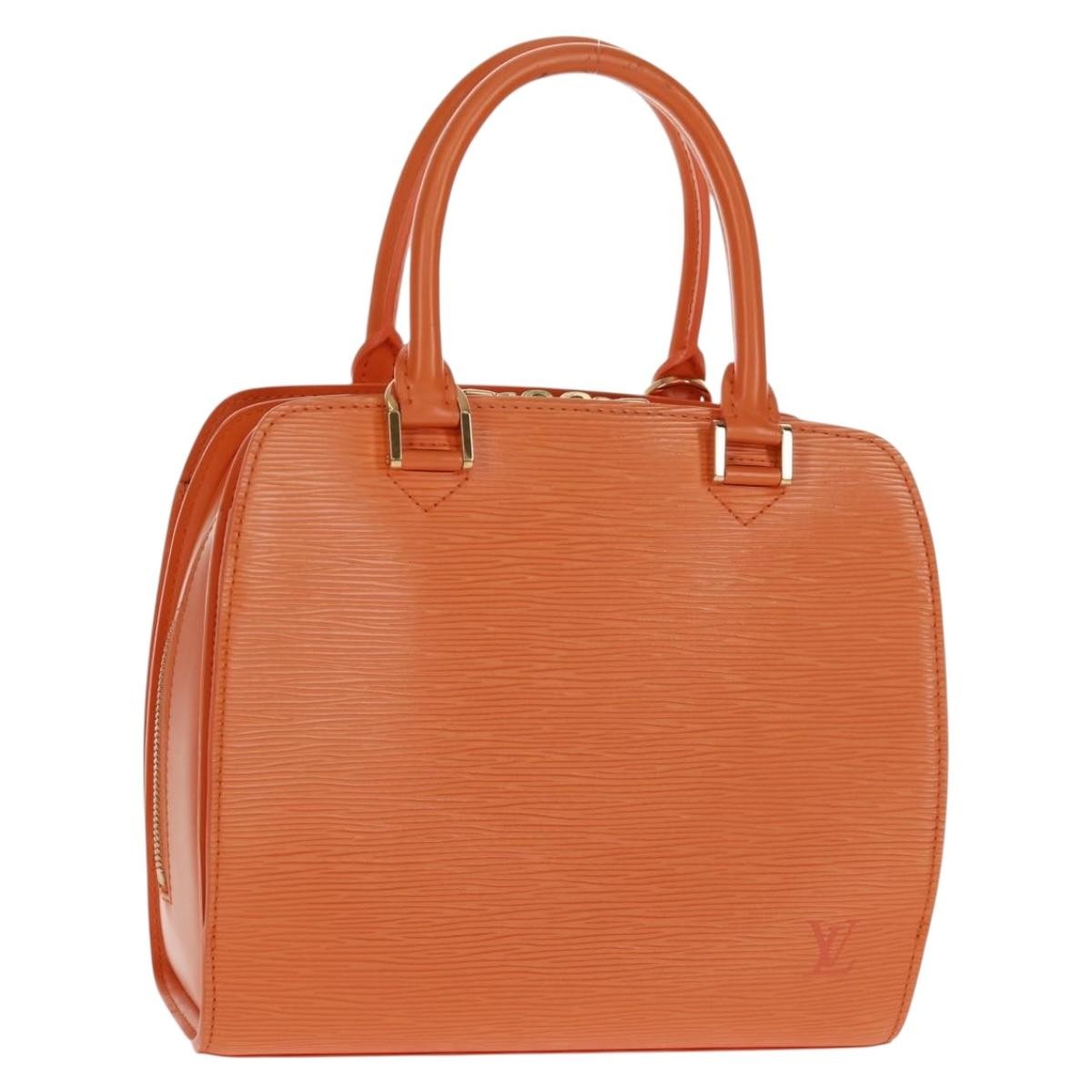 Louis Vuitton Pont Neuf Epi Leather, Orange, Leather, Handbag