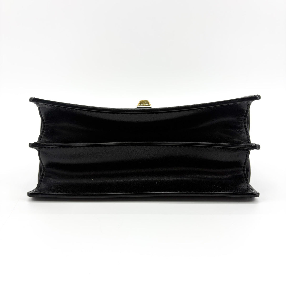 Fendi Kan I Zucca Embossed Leather, Black, Leather, Shoulder Bag