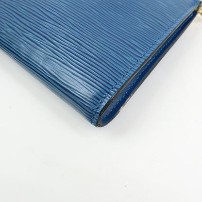 Louis Vuitton Pochette Accessoires Epi Leather, Blue, Leather, Clutch
