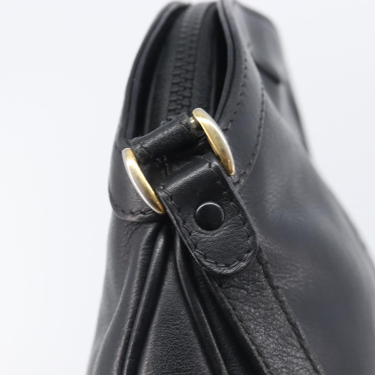 Gucci Shoulder Leather, Black, Leather, Shoulder Bag