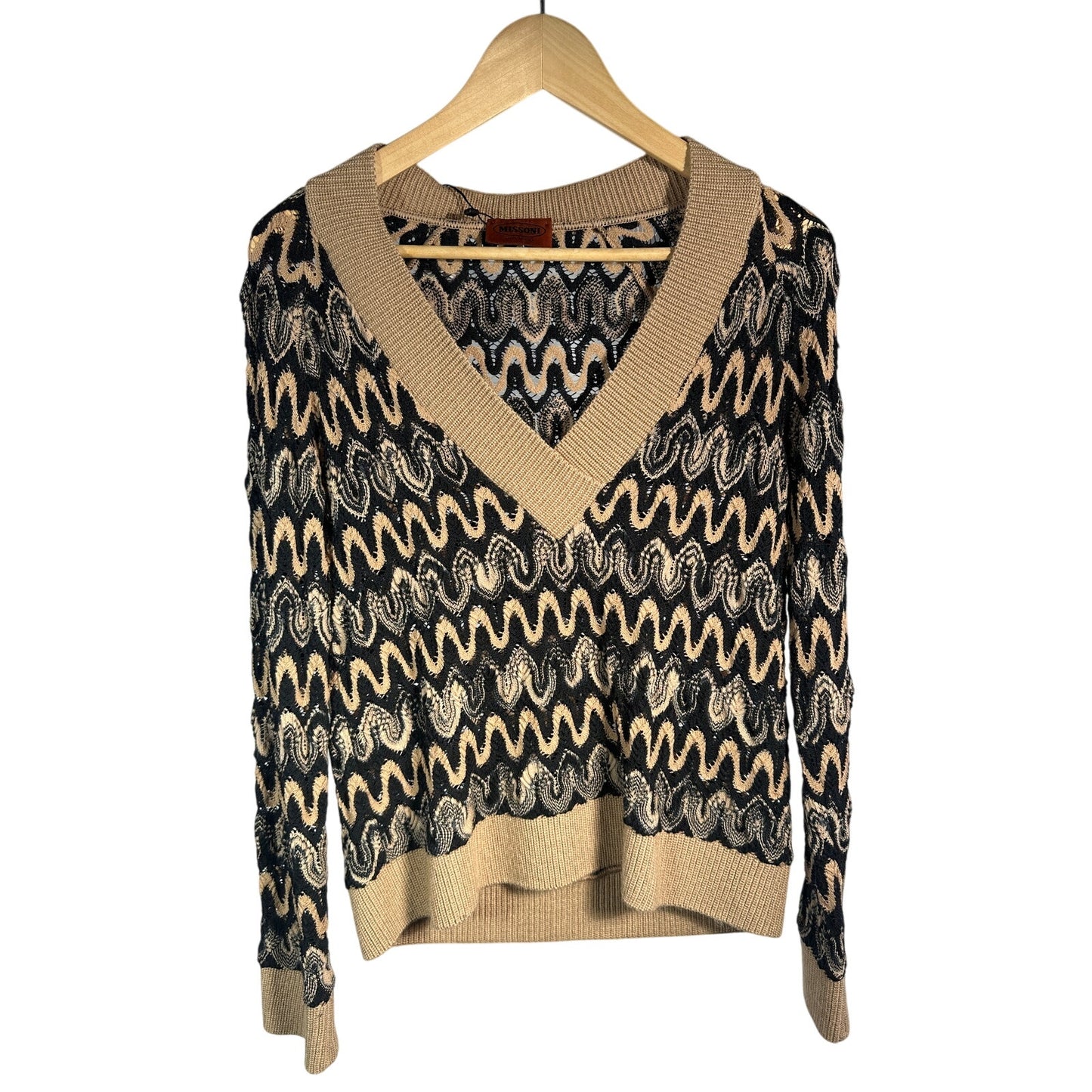 MISSONI Wave Zig Zag Wool Sweater