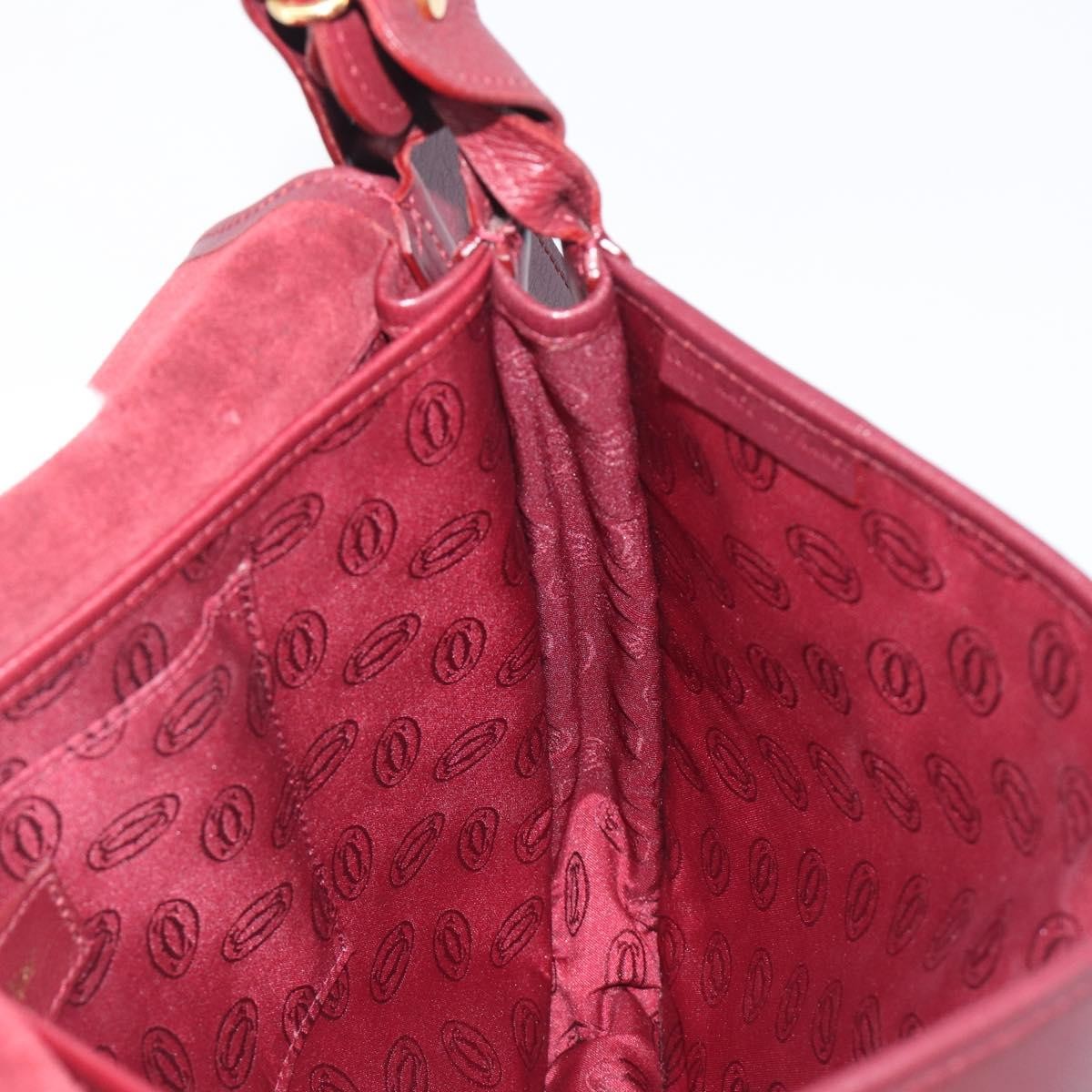 Cartier Must De Cartier Leather, Burgundy, Leather, Shoulder Bag