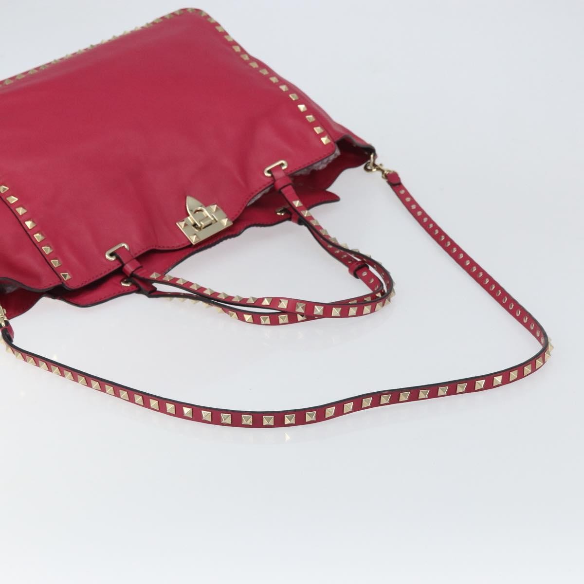Valentino Garavani Rockstud Tote Soft Leather, Pink, Leather, Tote Bag