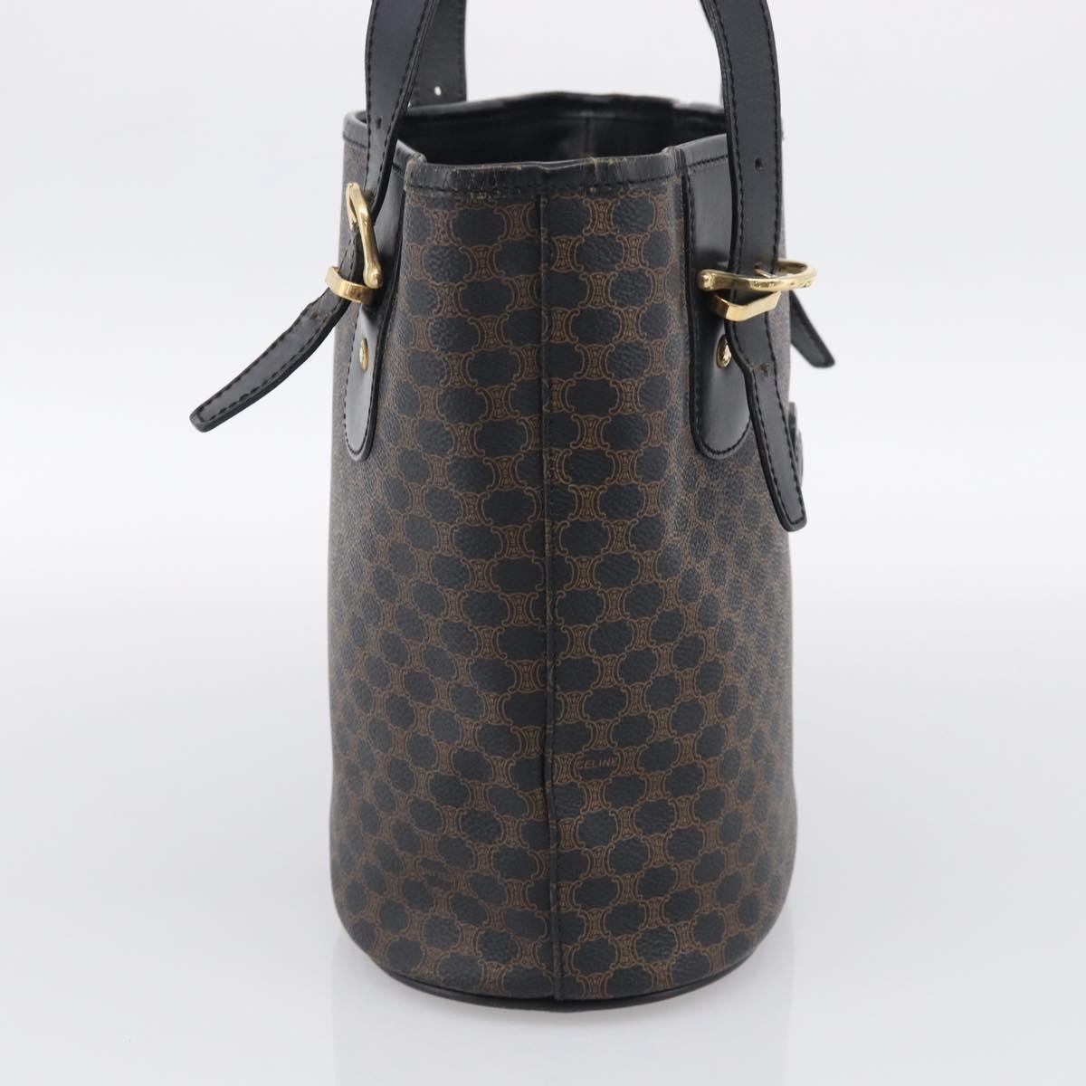 Celine C Macadam Tote PVC leather/ Macadam canvas, Black, Canvas, Shoulder Bag
