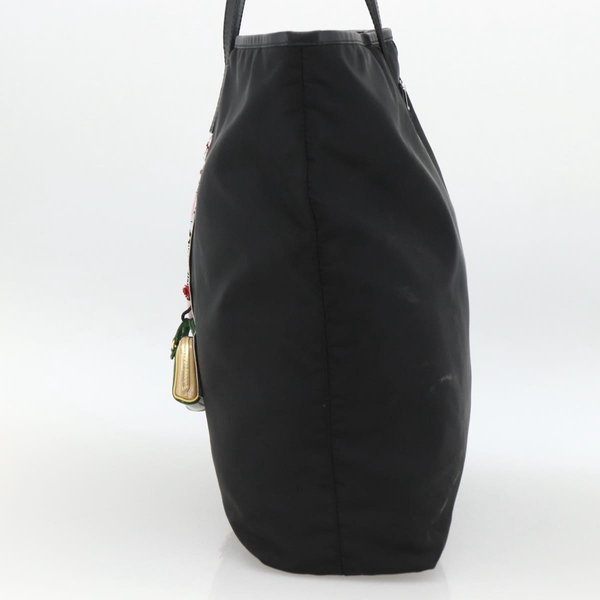 Prada Zip Tote Tessuto, Black, Nylon, Tote Bag