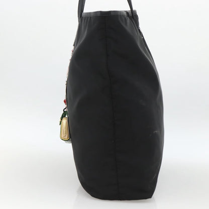 Prada Zip Tote Tessuto, Black, Nylon, Tote Bag