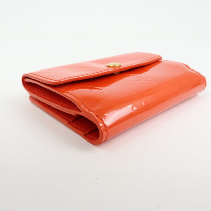 Louis Vuitton Ludlow Vernis, Orange, Leather, Wallet