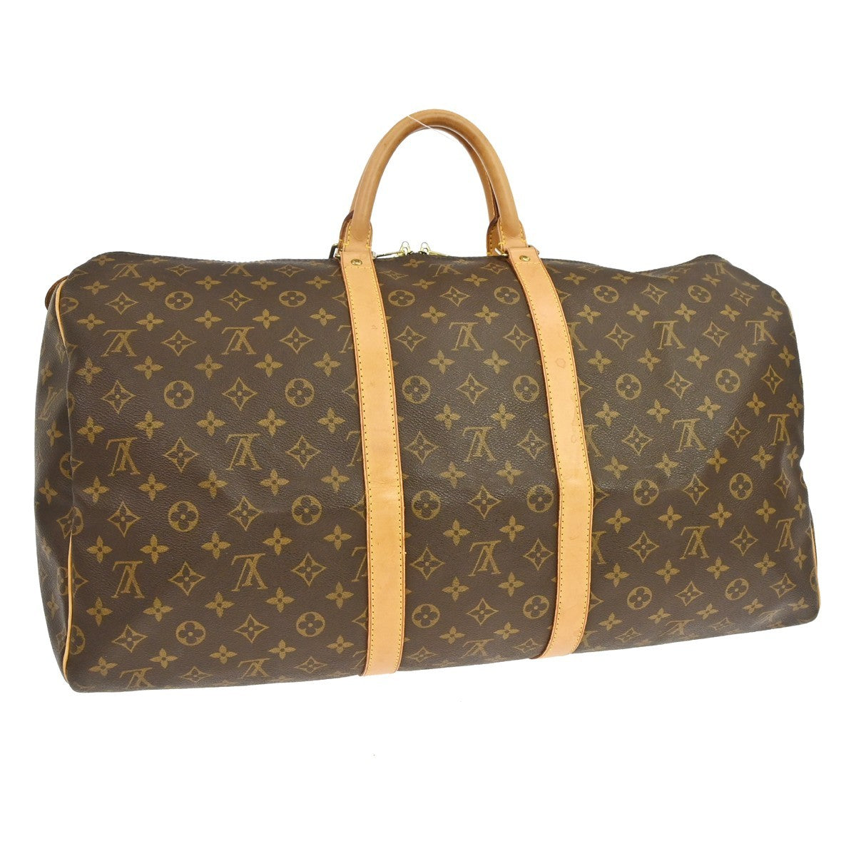 Louis Vuitton Keepall Monogram Canvas, Brown, Canvas, Travel Bag