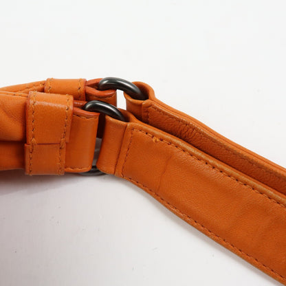Bottega Veneta Campana Hobo Intrecciato Nappa, Orange, Leather, Shoulder Bag