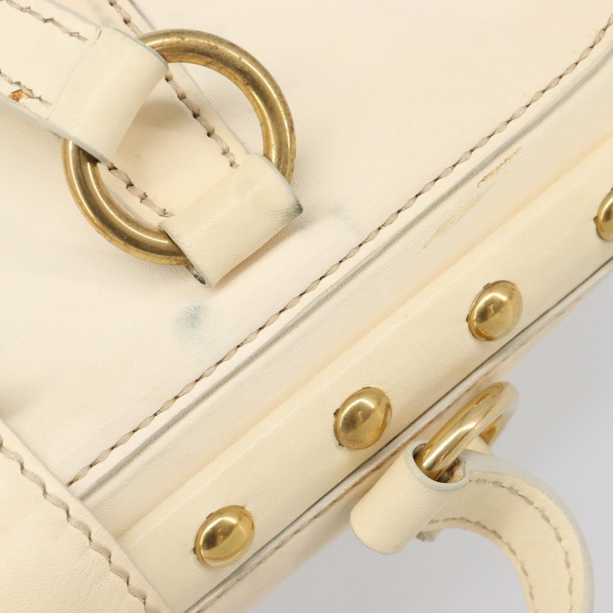 Miu Miu Beau Top Handle Leather, Beige, Leather, Handbag