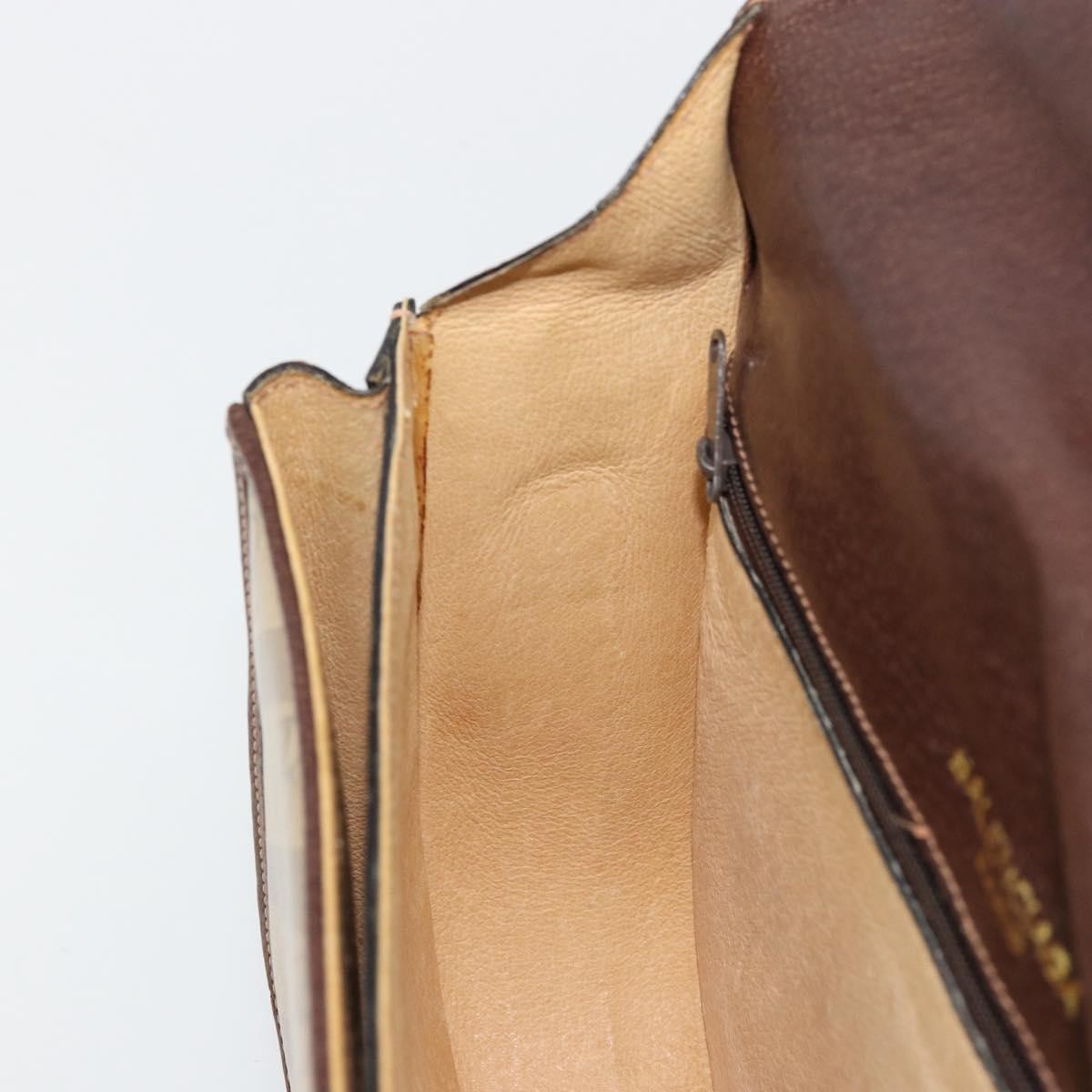 Balenciaga B. Shoulder Leather, Beige, Canvas, Shoulder Bag