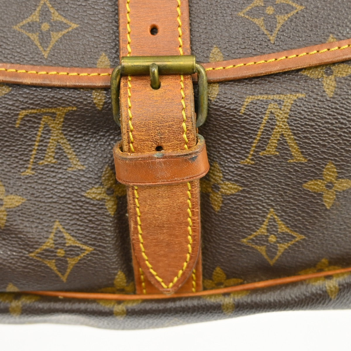 Louis Vuitton Saumur Monogram, Brown, Canvas, Shoulder Bag